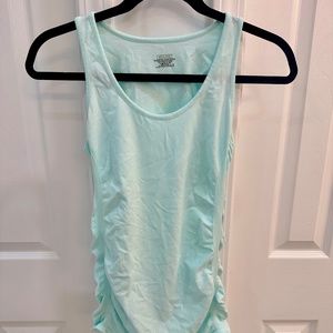 Athleta Sleeveless Full Length Ruched Tank Top